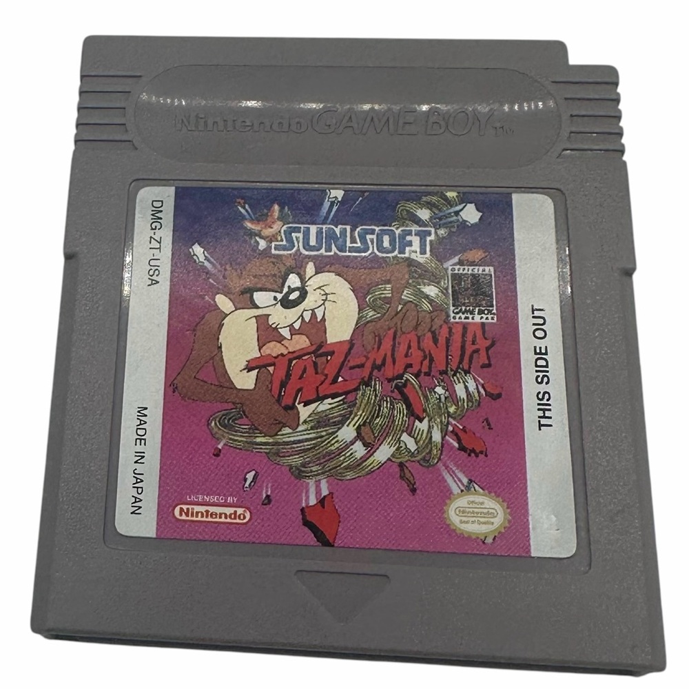 Taz-Mania Game Cartridge with case